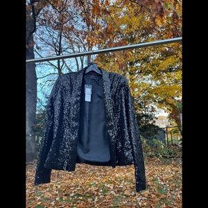 New Look Black Sequin Tux Blazer (size 6) NEW WITH TAG 🖤✨
